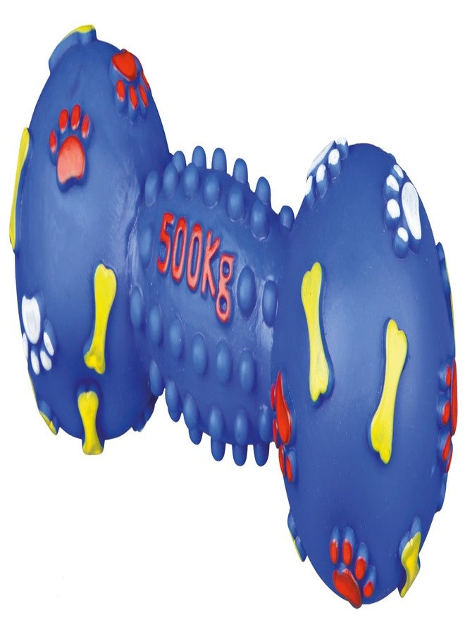 Trixie Rubber Dumbbell Squeaky Toy for Dogs and Puppies, Pet Chew Toys for Training and Playing, Size: M, 19 cm, Get Any 2 Random Colors - Pack of 2 - Image 2